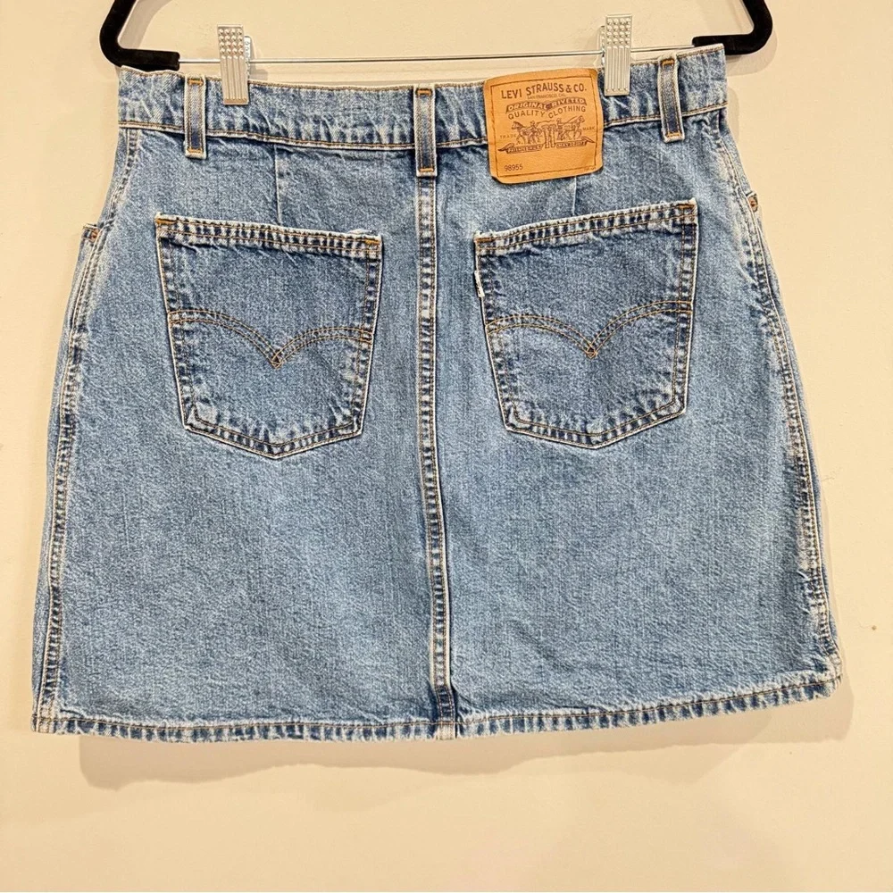 Levi's Blue Denim Mini Skirt - Picture 2 of 4